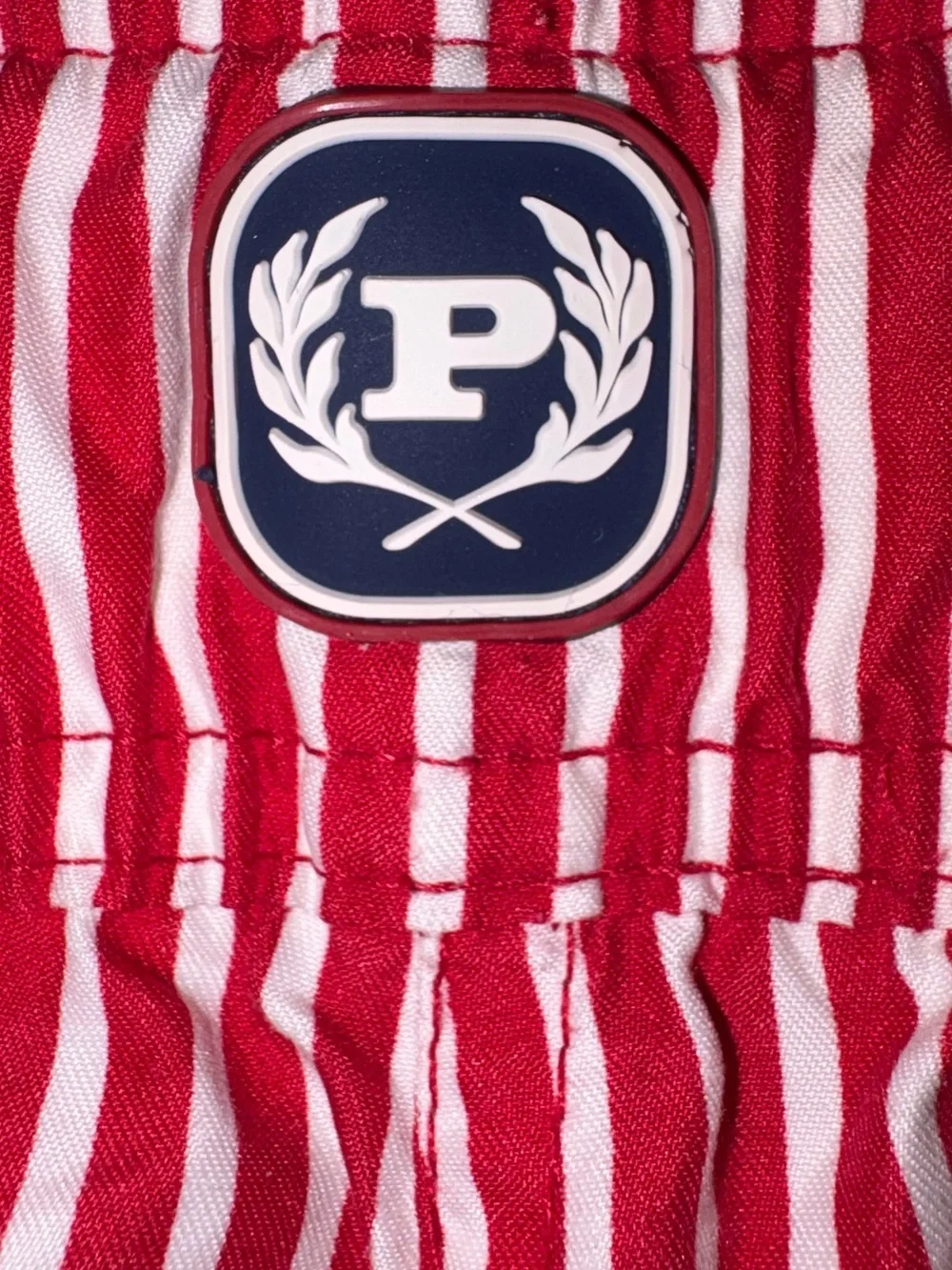 Phat Farm Red White Striped Swim Trunks Men’s XL Y2K Cargo Board Shorts